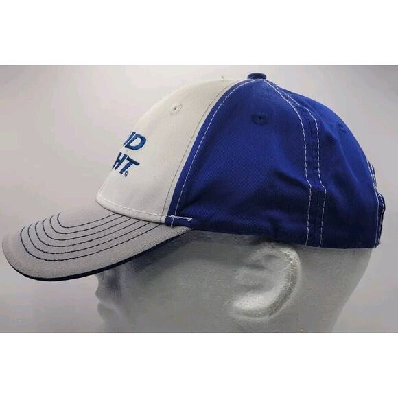 BUD LIGHT BUDWEISER ANHEUSER BUSCH BEER‎ TRUCKER SNAP BACK HAT CAP NWOT - Picture 5 of 9